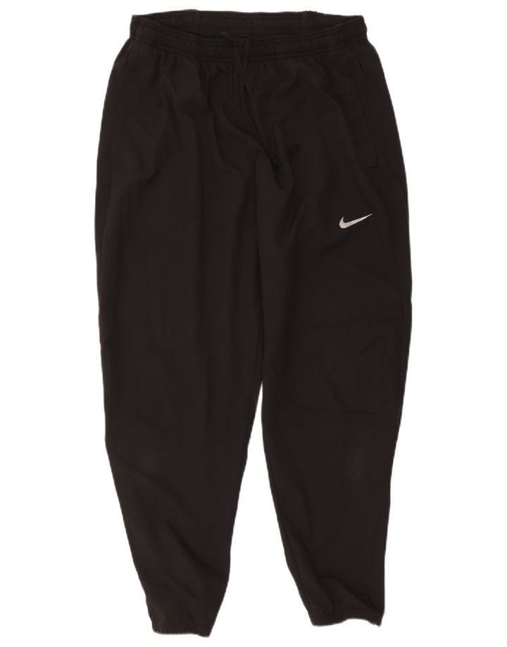 Nike Mens Dri Fit Crop Tracksuit Trousers Joggers Large Black Polyester