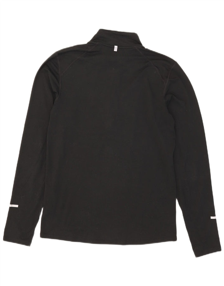 Nike Herren Dri Fit Pullover-Trainingsanzug mit Reißverschluss, Größe S, Schwarz, Polyester
