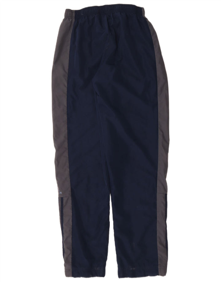 Pantaloni da tuta da uomo Adidas Medium in poliestere color block blu navy