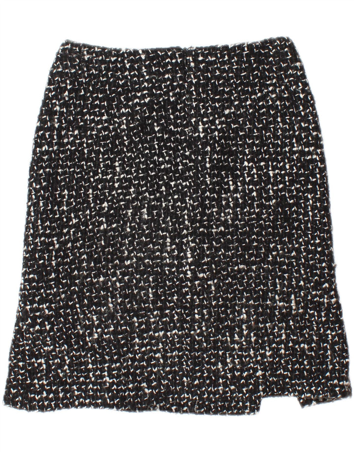 VINTAGE Womens A-Line Skirt IT 44 Medium W28  Black Flecked Vintage Vintage and Second-Hand Vintage from Messina Hembry 