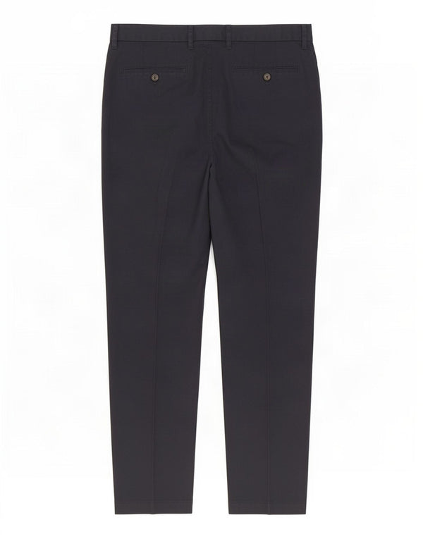 Marks & Spencer Mens Slim Fit Chino Trousers W34 L29 Navy Blue Cotton