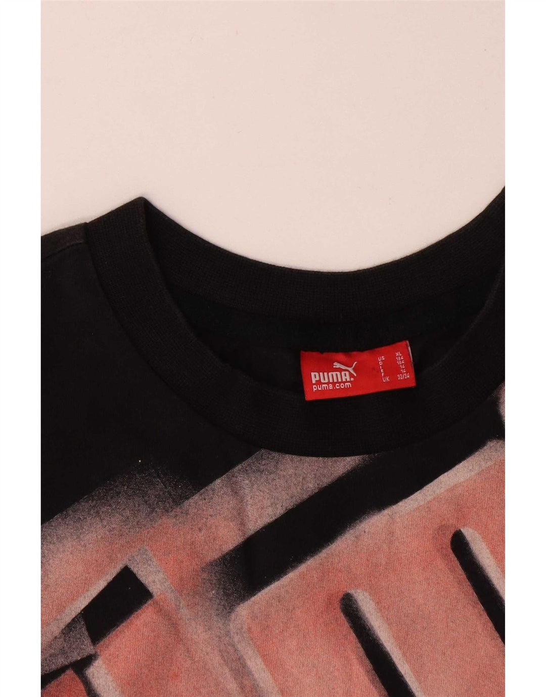 Puma Boys Graphic T-Shirt Top 13-14 Years  Black