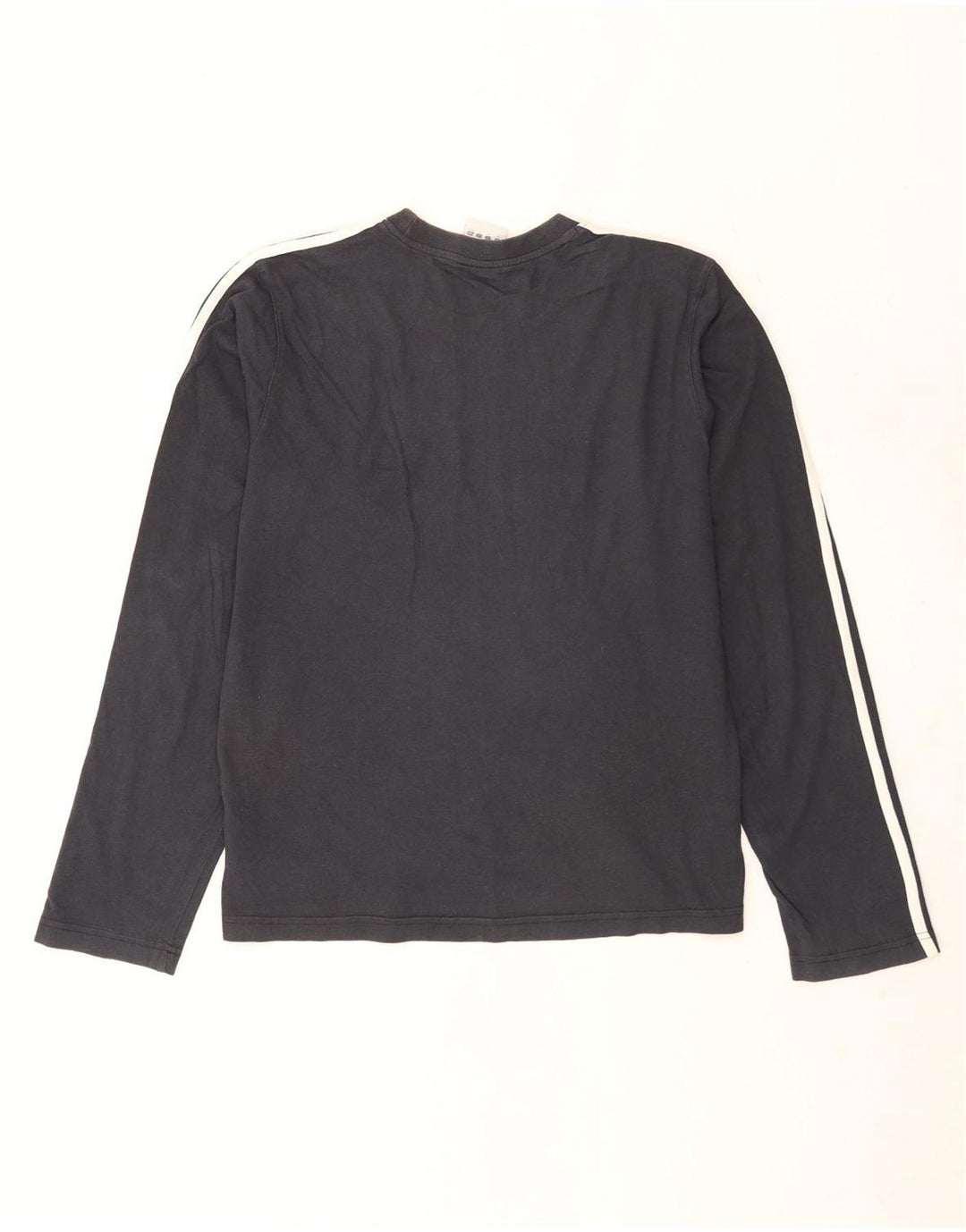 Adidas Mens Top Long Sleeve Medium Black Cotton