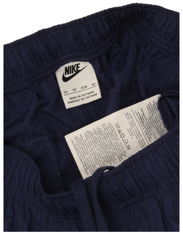 Nike Mens Cargo Tracksuit Trousers XS Navy Blue Nylon