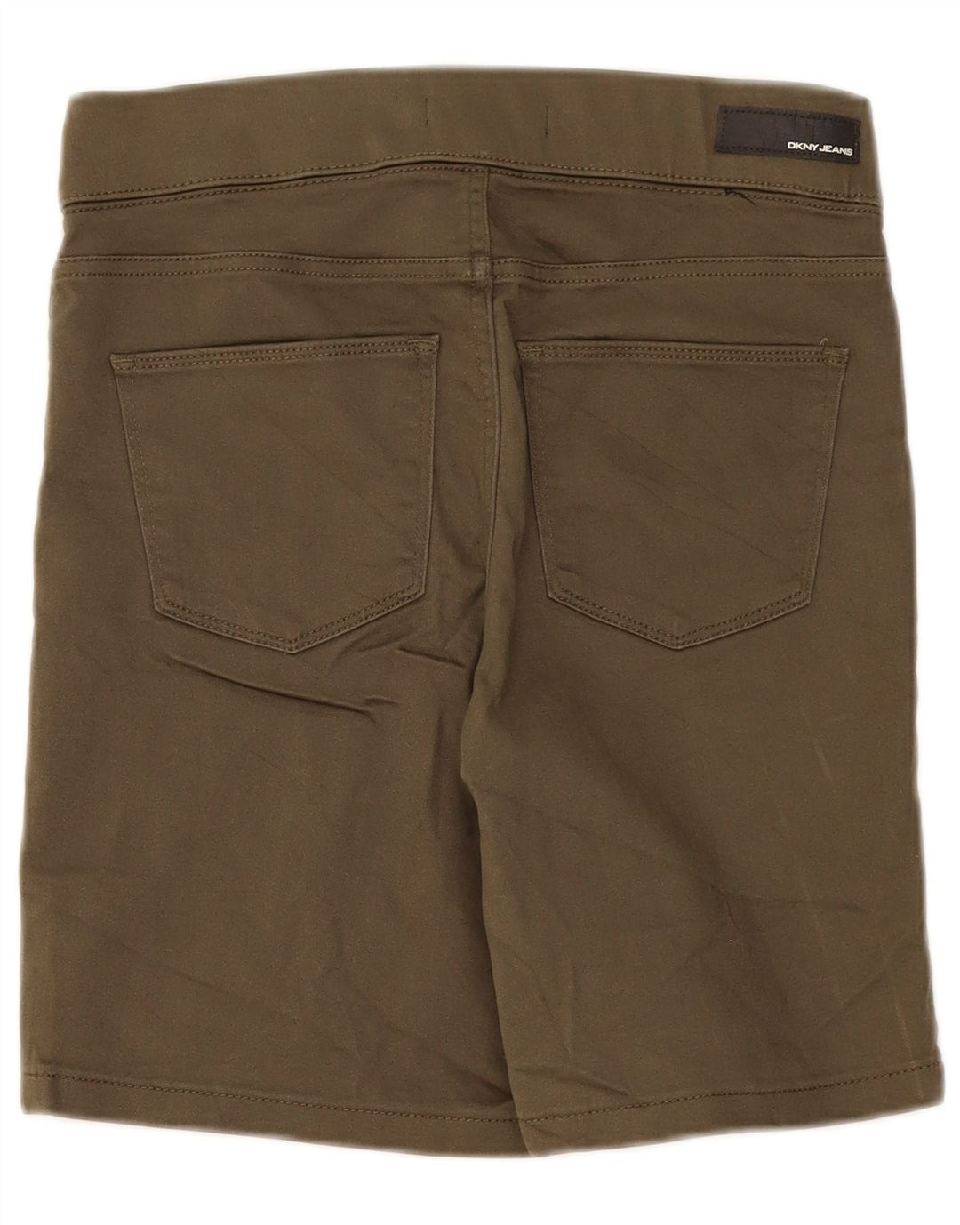 Dkny Womens Casual Shorts Small W27 Khaki Cotton