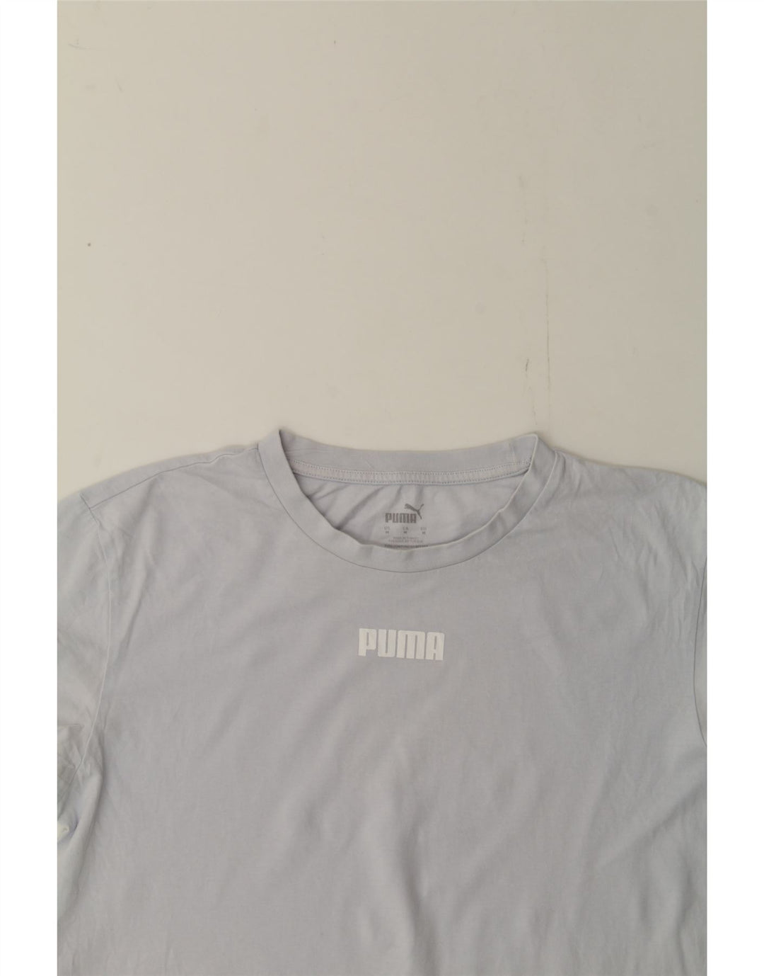 PUMA Womens Graphic T-Shirt Top UK 14 Medium Grey Cotton Vintage Puma and Second-Hand Puma from Messina Hembry 