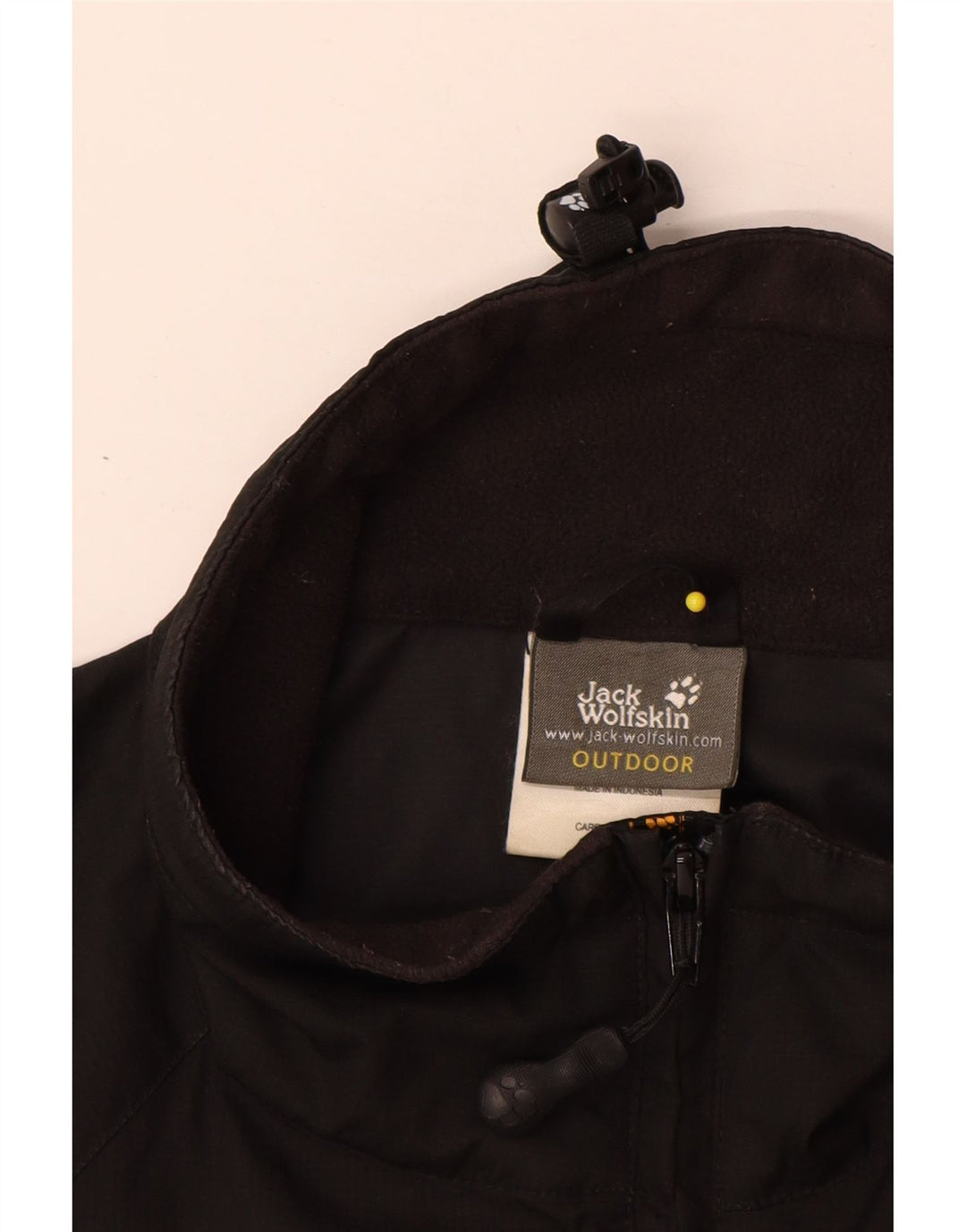 Jack Wolfskin Mens Windbreaker Jacket UK 38 Medium Black Polyester