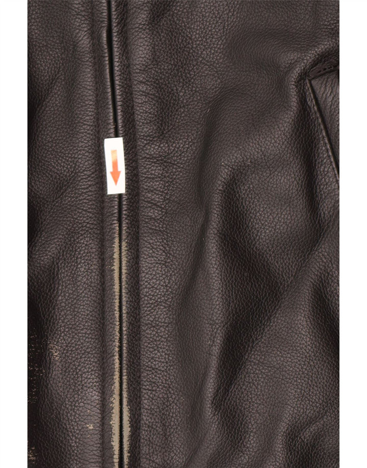 Dainese Mens Graphic Racer Jacket UK 36 Small Black Colourblock Leather
