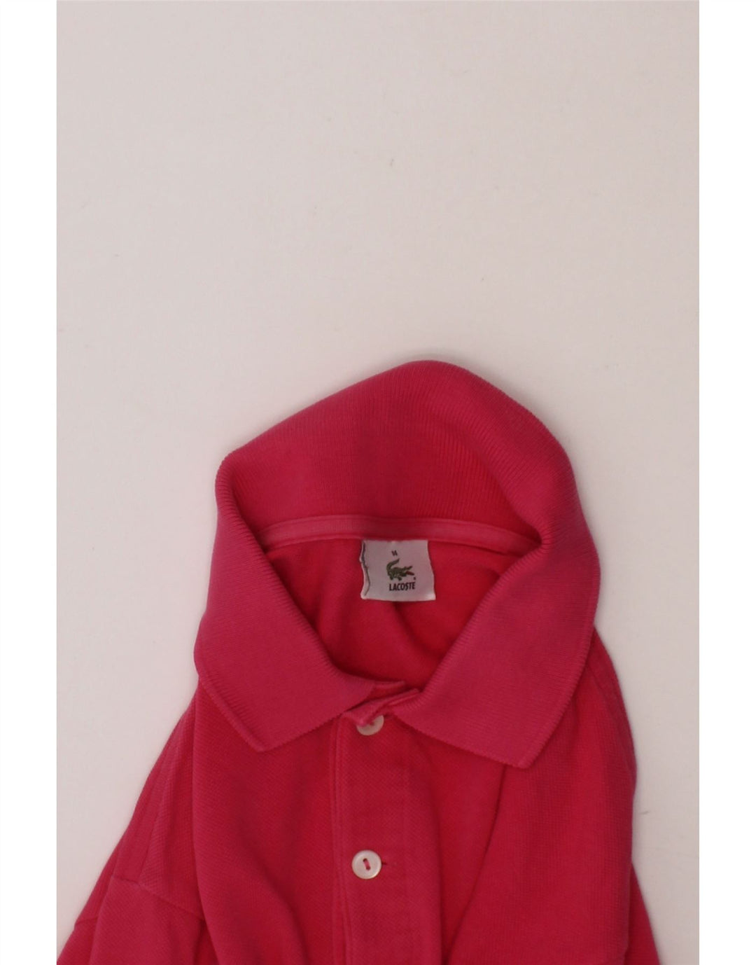 LACOSTE Girls Polo Shirt 13-14 Years Pink Cotton Vintage Lacoste and Second-Hand Lacoste from Messina Hembry 