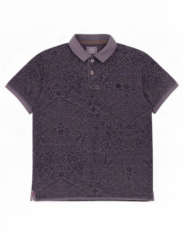Polo da uomo Fat Face grande in cotone cachemire blu navy