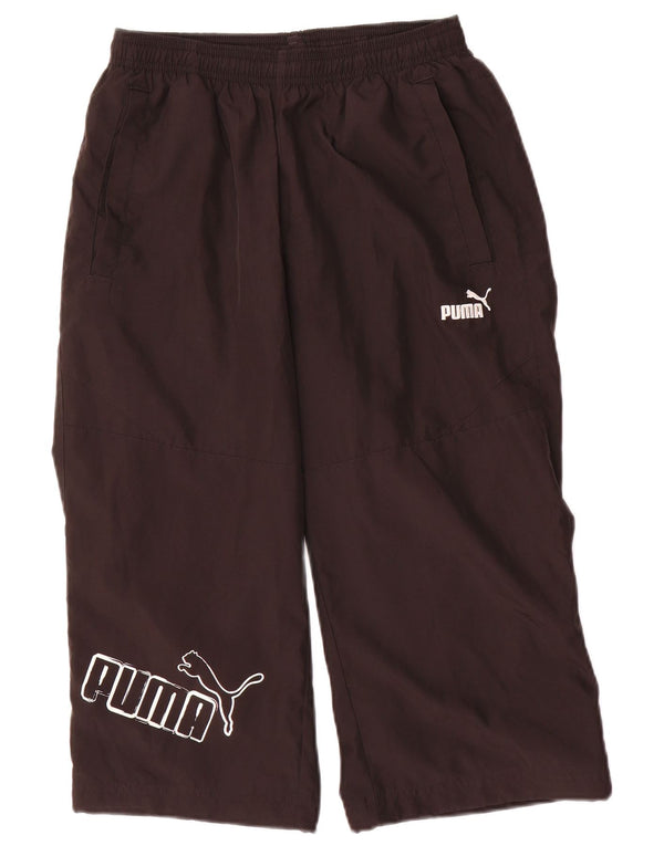 Puma Boys Graphic Tracksuit Bukser 13-14 år Sort polyester
