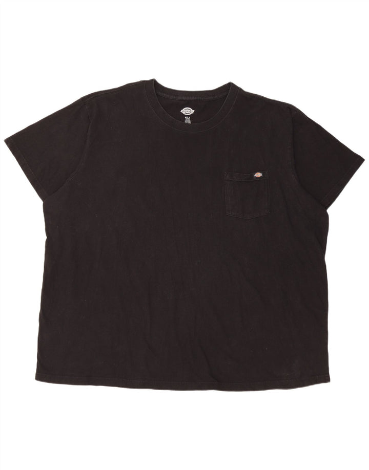 Dickies Mens T-Shirt Top 4XL Black Cotton