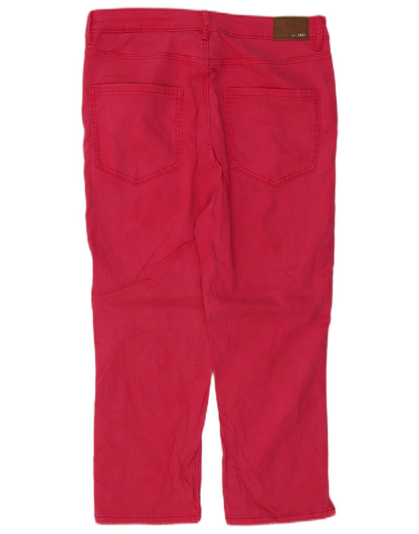 Marks & Spencer Damen Skinny Capri Jeans UK 14 Large W30 L21 Rosa Baumwolle