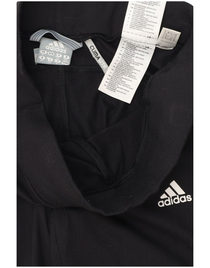 Adidas Womens Climalite Tracksuit Trousers UK 8 Small Black Polyester
