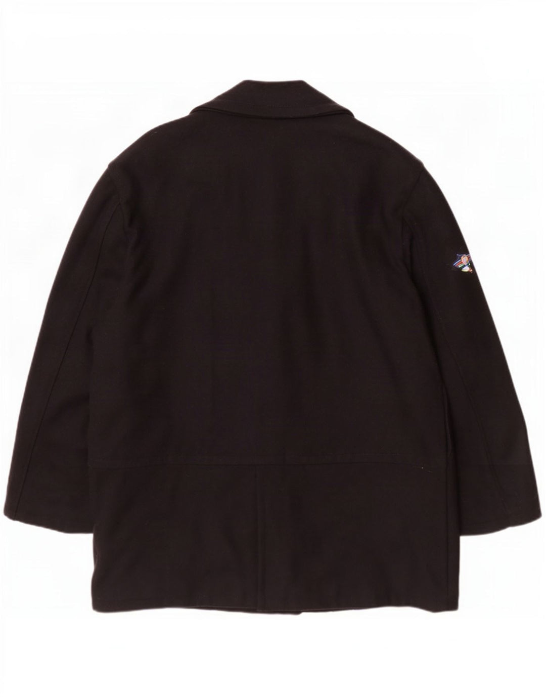 Sobretudo masculino vintage IT 52 XL lã azul marinho