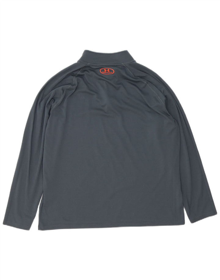 Under Armour Haut de survêtement Heat Gear pour homme avec col zippé Gris Taille L