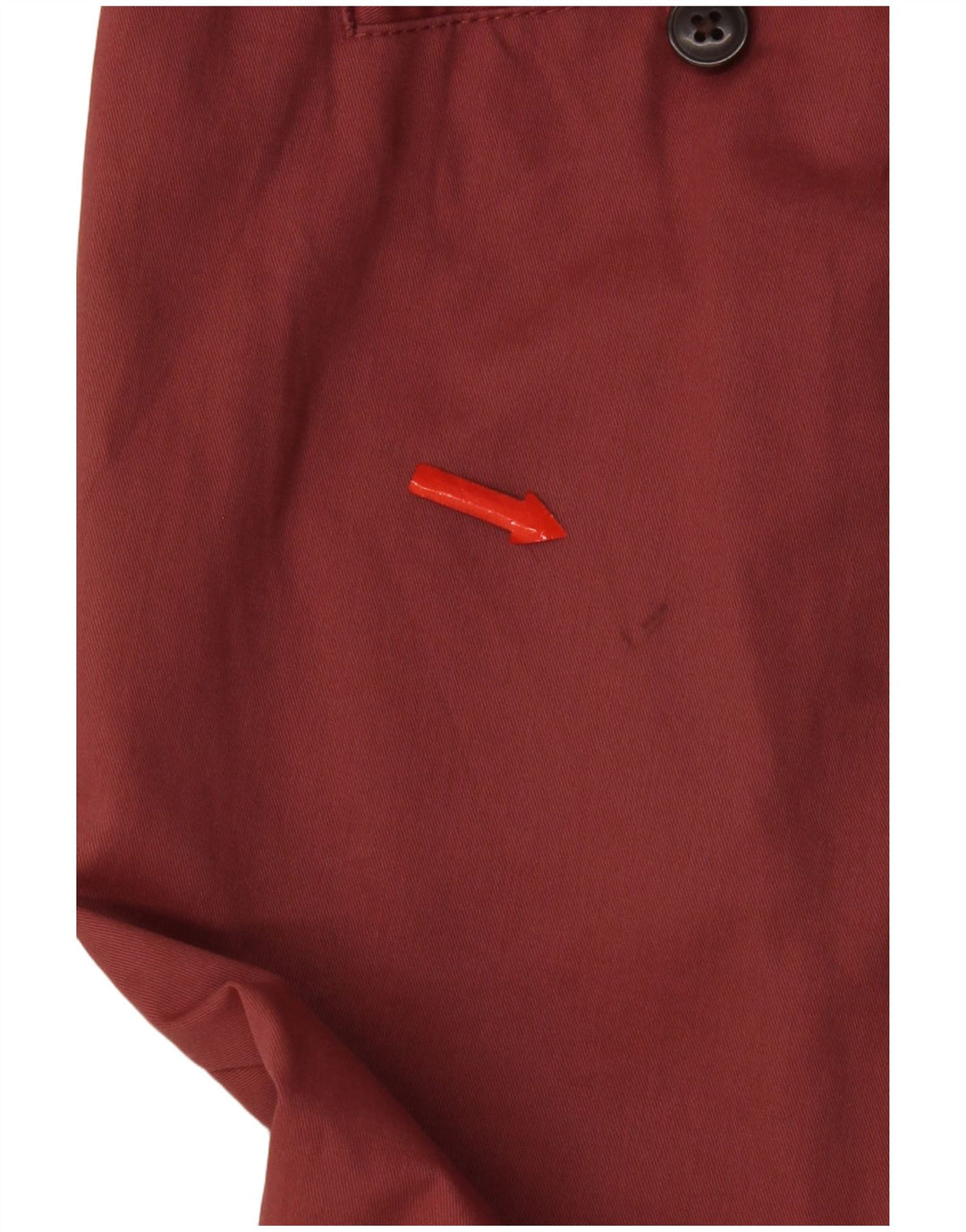 Marks & Spencer Mens Regular Fit Chino Trousers W34 L31 Red Cotton