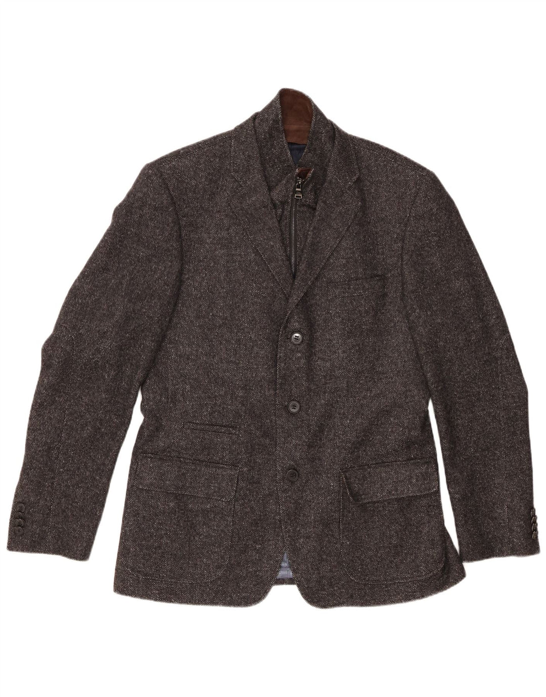 ROY ROBSON Herre 3-knaps blazerjakke UK 38 Medium Grey New Wool