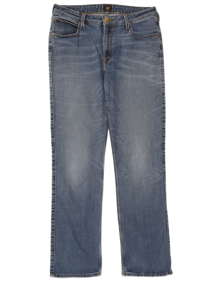 Lee Jean Droit Marion Femme W31 L31 Bleu Coton
