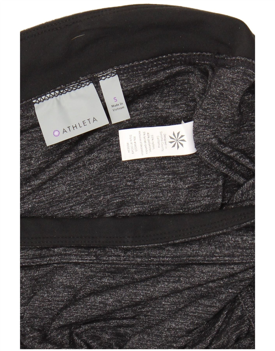 Athleta Womens Skirt Small W28 Grey Flecked Nylon