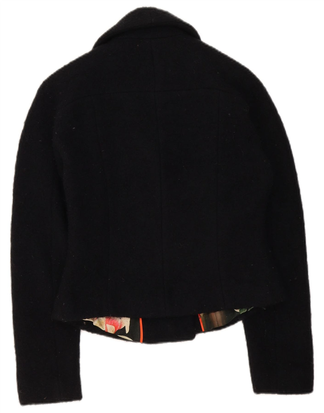 Ted Baker Damen Bolerojacke UK 8 Small Schwarze Wolle
