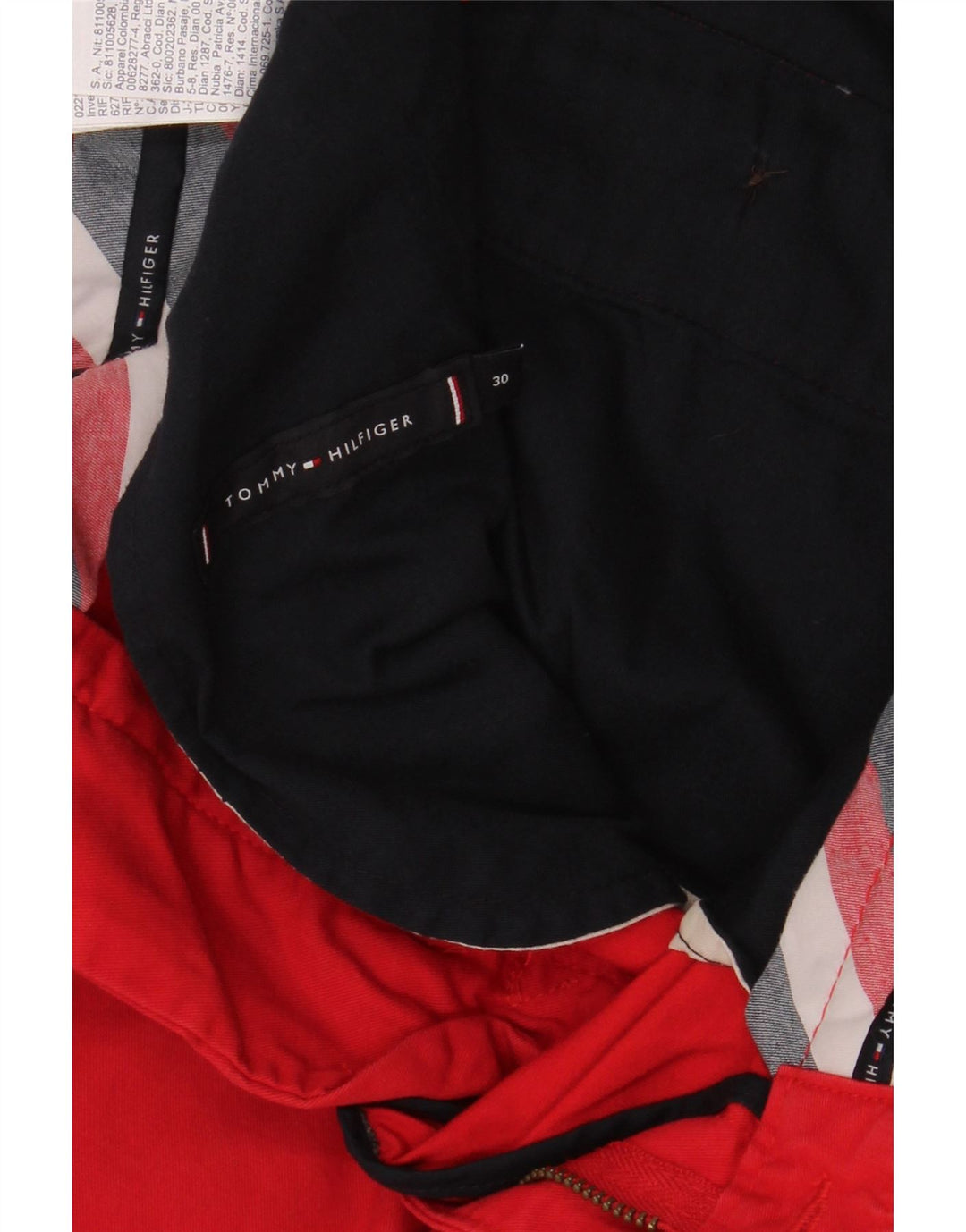Tommy Hilfiger Mens Chino Shorts W30 Medium Red Cotton