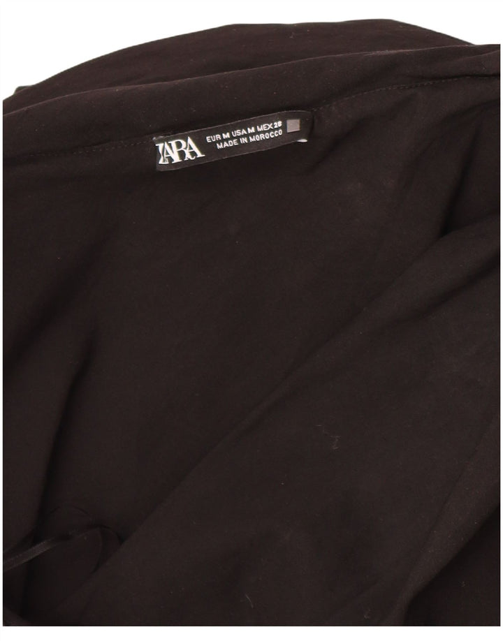 Top corto monospalla da donna Zara UK 12 medio nero