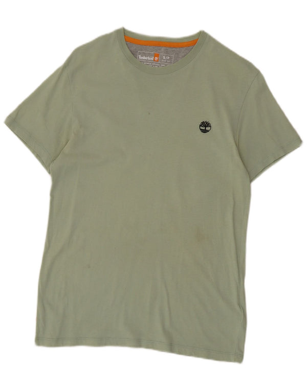 Timberland Mens Slim Fit T-Shirt Top Small Green Cotton