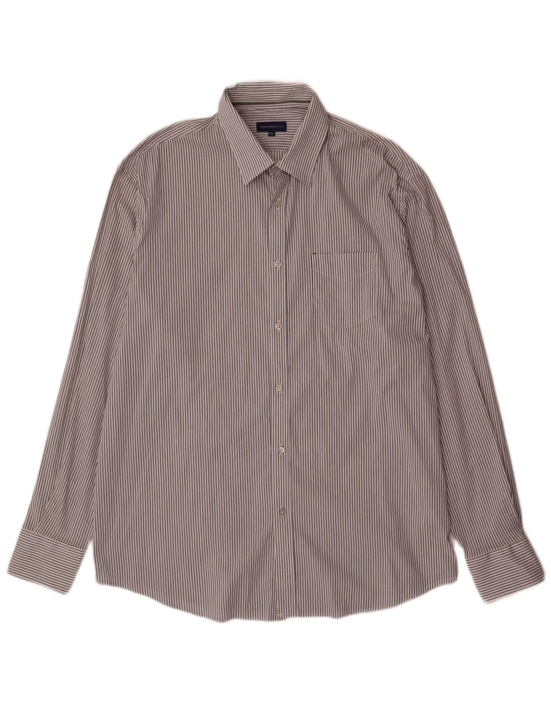 Trussardi Jeans Mens Shirt 2XL White Striped