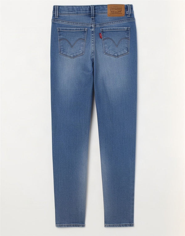 Blugi Levi's 710 Super Skinny pentru fete 7-8 ani W20 L23 Bumbac albastru