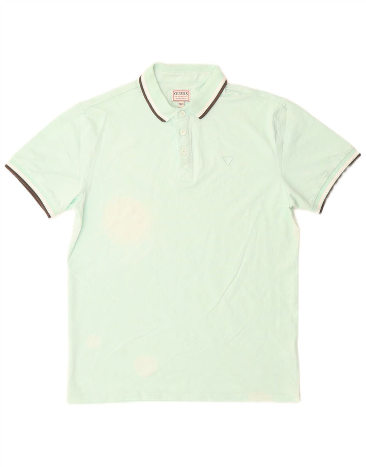 GUESS Mens Polo Shirt Small Green