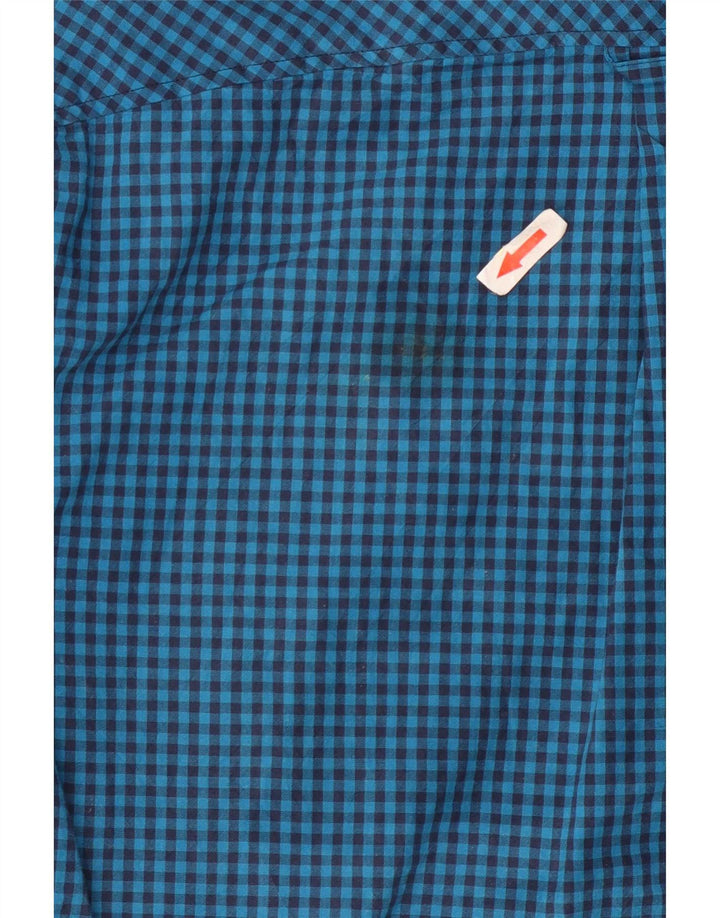Ανδρικό πουκάμισο Ben Sherman Μικρό μπλε βαμβακερό Gingham