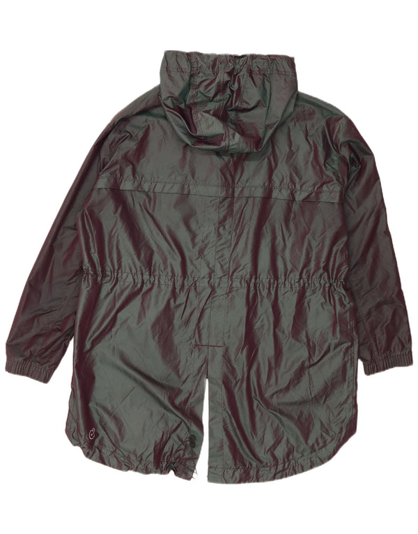 Jaqueta de chuva feminina com capuz grande Puma UK 14 grande roxo poliamida