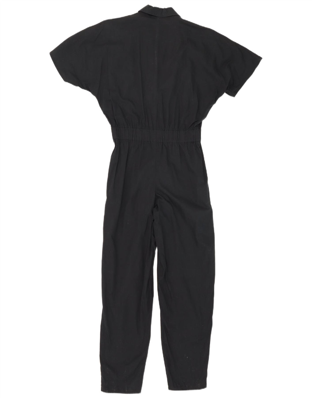 Vintage Womens Jumpsuit IT 42 Medium  Navy Blue Cotton