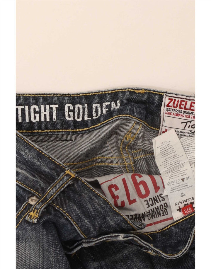 Zu Elements Jeans slim effetto consumato da uomo W28 L34 Blu navy Cotone