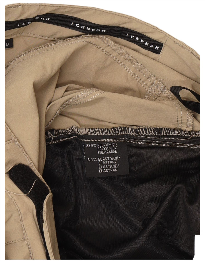 Pantaloni cargo da escursionismo da donna Icepeak EU 40 Medium W30 L32 Poliestere kaki