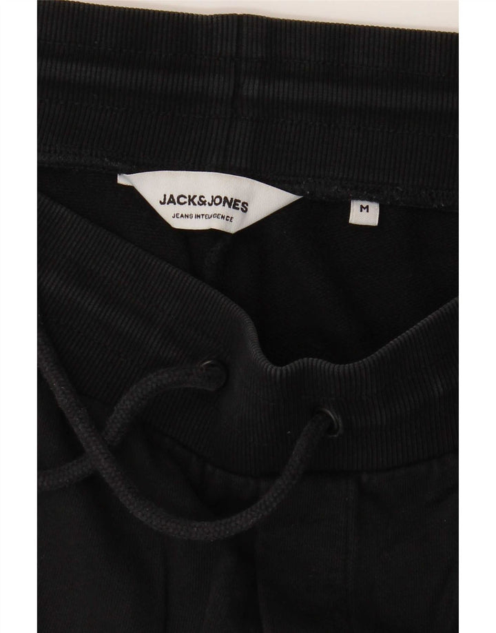 Jack & Jones Mens Sport Shorts Medium Black Cotton