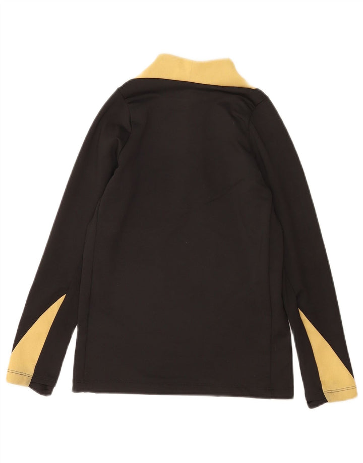 Nike Boys Dri Fit Pullover med lynlås-hals Træningsdragt Top 8-9 år Lille Sort