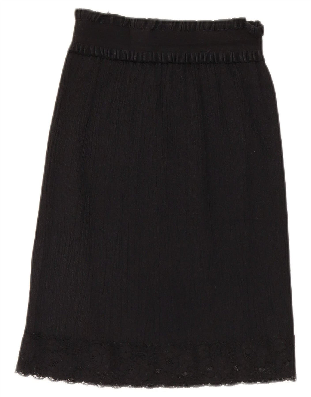 Gonna a trapezio vintage da donna W26 piccola nera