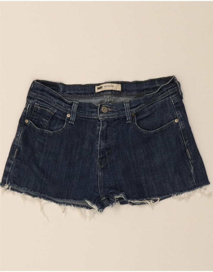 LEVI'S Womens 515 Denim Shorts W29 Medium Navy Blue Cotton Vintage Levi's and Second-Hand Levi's from Messina Hembry 