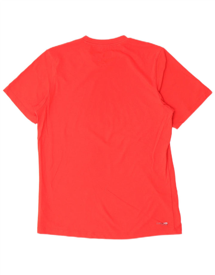 T-shirt da uomo Adidas Top in cotone rosso medio