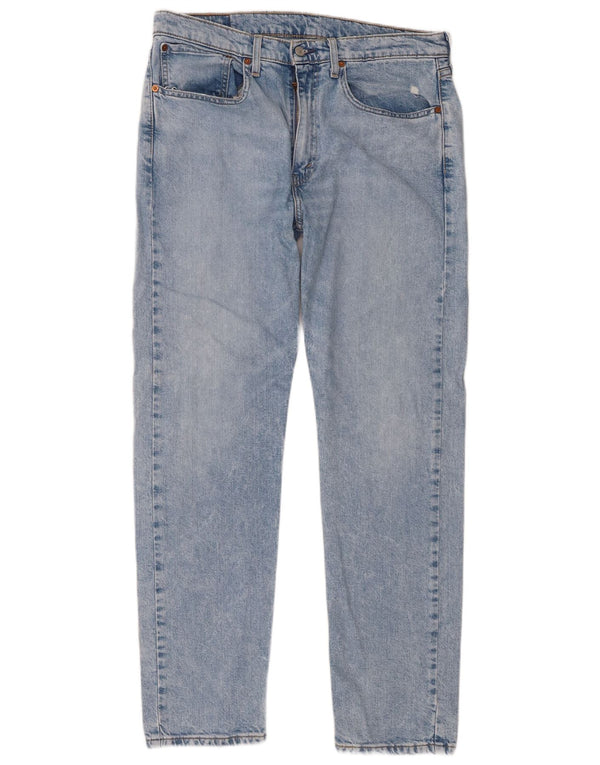 Levi's Mens 502 Tapered Jeans W34 L32 Blue Cotton