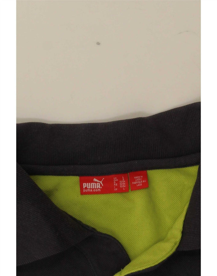 Puma Mens Polo Shirt Large Grey