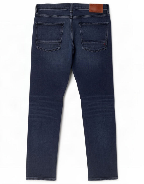 Tommy Hilfiger Mens Denton Straight Jeans W36 L30 Bleu Marine Coton