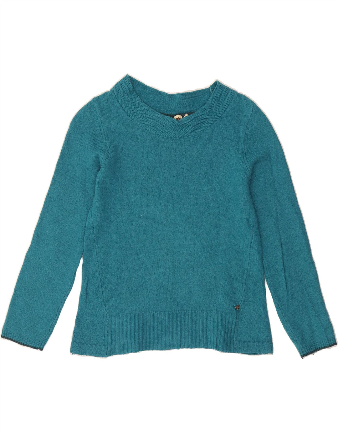 WHITE STUFF Womens Boat Neck Jumper Sweater UK 10 Small Blue Viscose Vintage White Stuff and Second-Hand White Stuff from Messina Hembry 