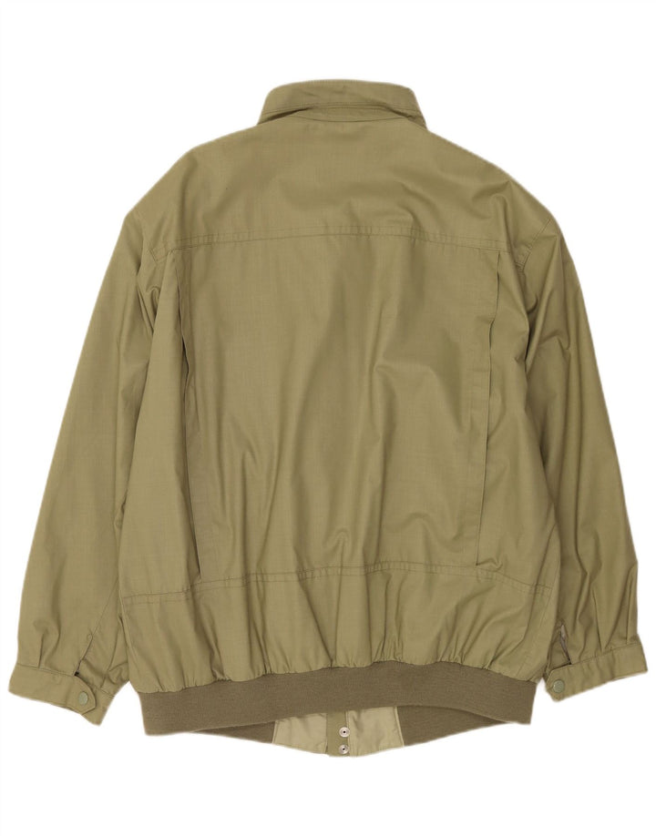 Vintage Bomberjakke til mænd IT 60 5XL Grøn Polyester