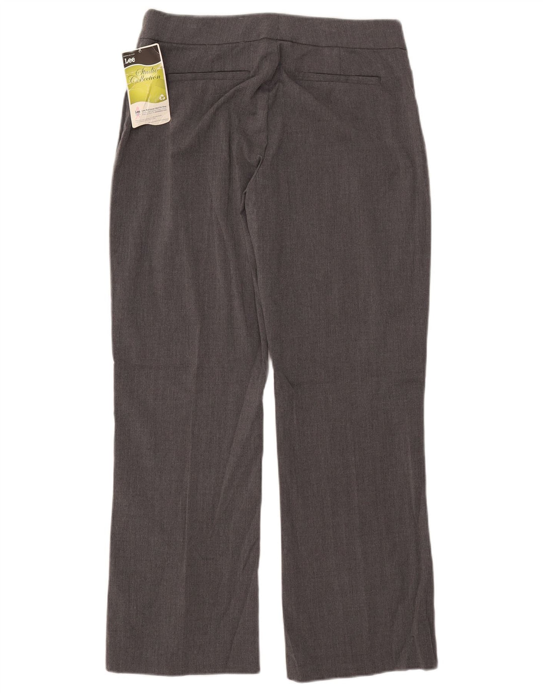 LEE Womens Straight Casual Trousers US 10 Large W31 L28 Grey Polyester