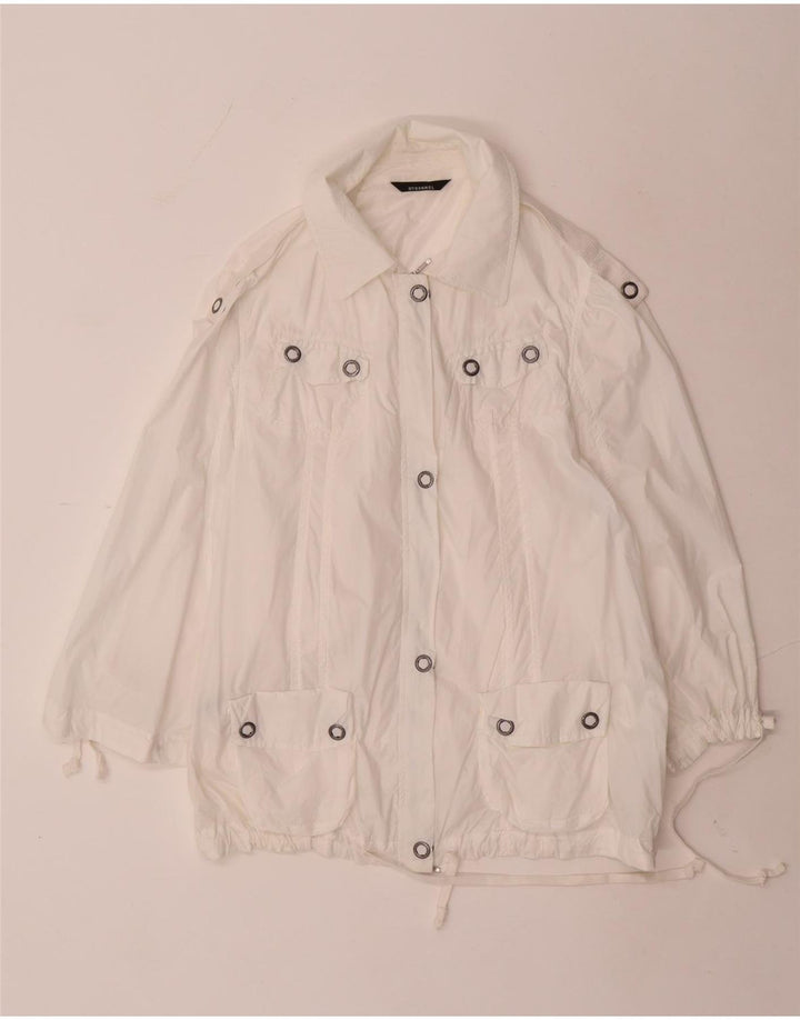 Jachetă Bomber Femei Stefanel EU 38 Medium White Nylon