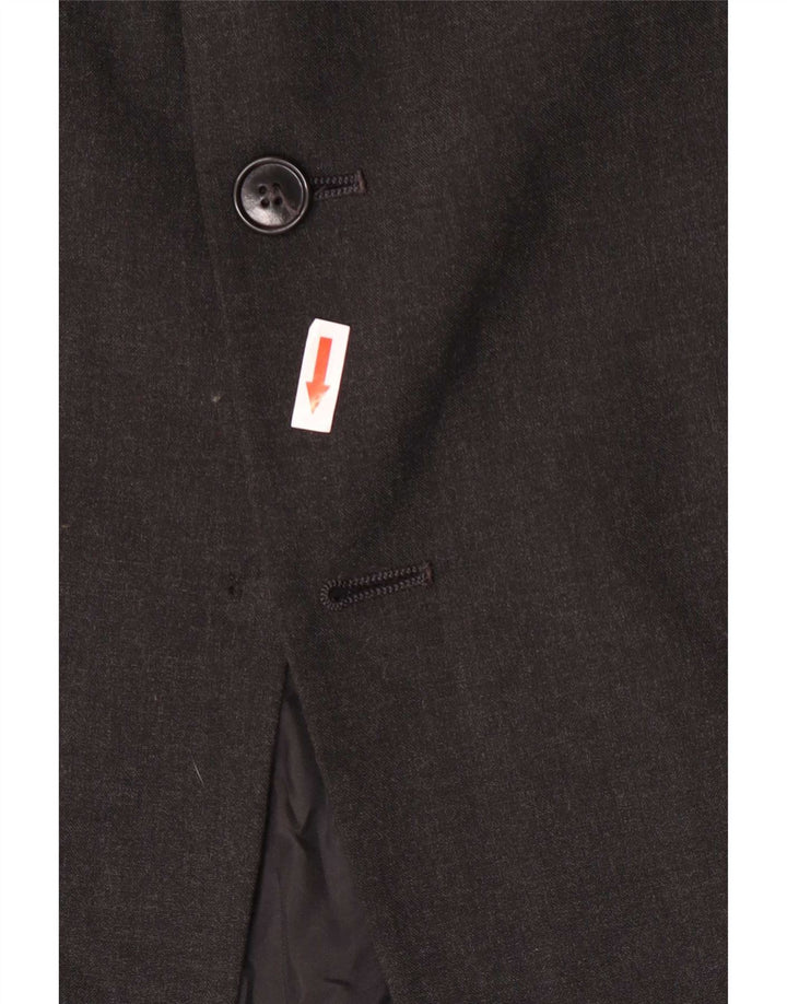 Marks & Spencer Veste blazer longue à 3 boutons pour homme UK 40 Gris moyen