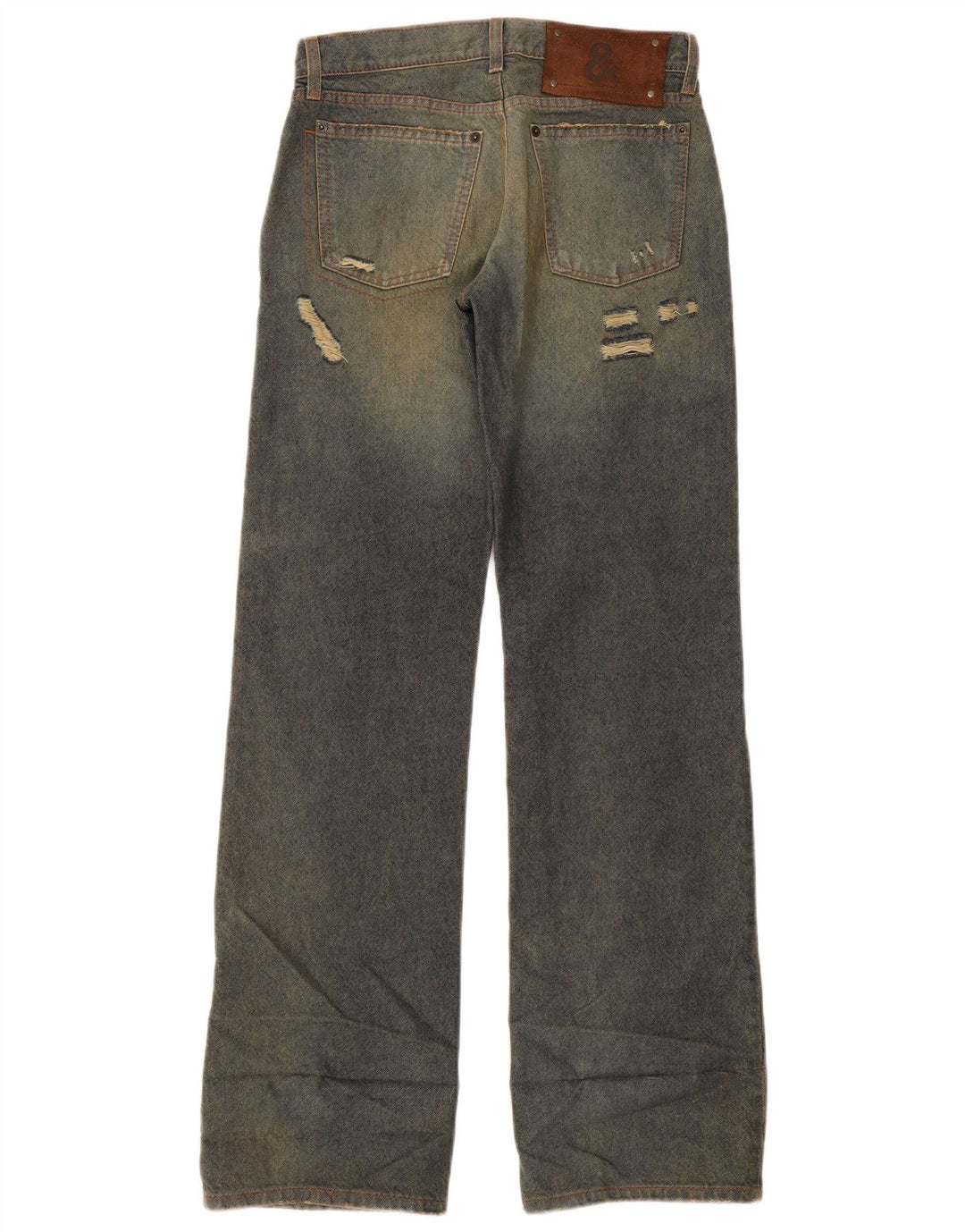 Jeans dritti effetto consumato da donna Dolce & Gabbana EU 38 medio W30 L33 blu